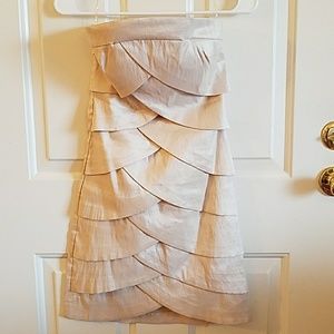 Beige cocktail dress